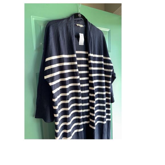 LOFT XL NWT 100% Cotton Long Sleeve Open Lightweight Cardigan Size XL - Picture 2 of 10